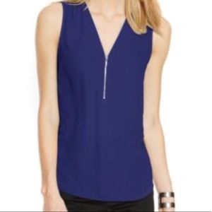Royal Blue Zipper Top!!
